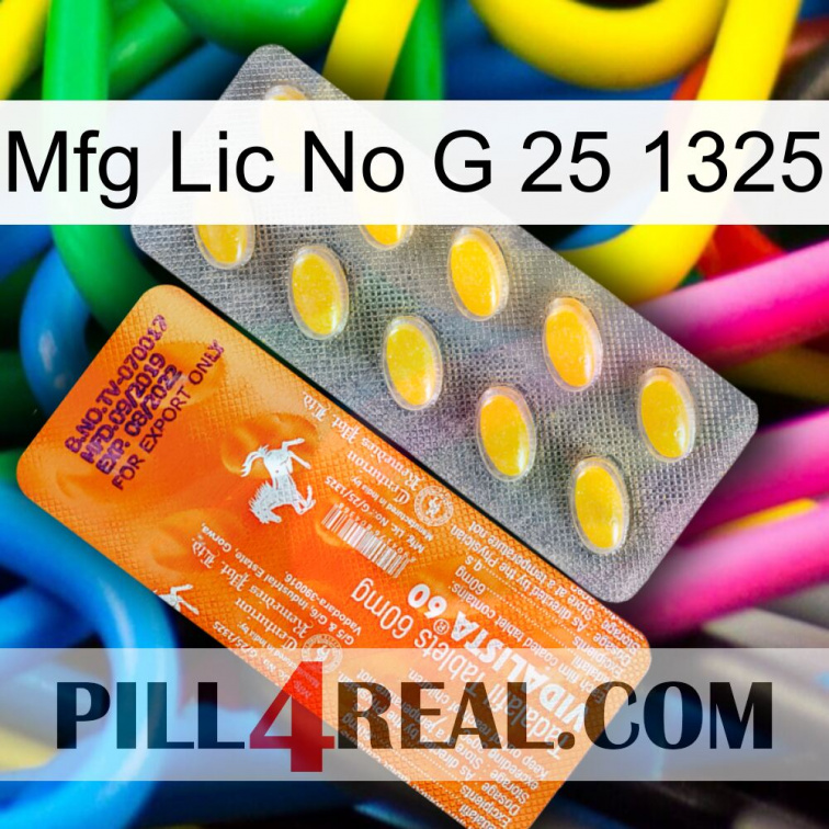 Mfg Lic No G 25 1325 new05